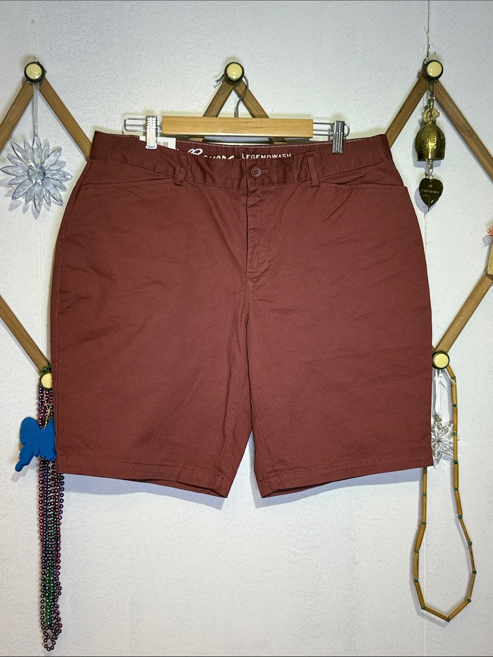 Eddie Bauer Rust Red Women's Bermuda Shorts